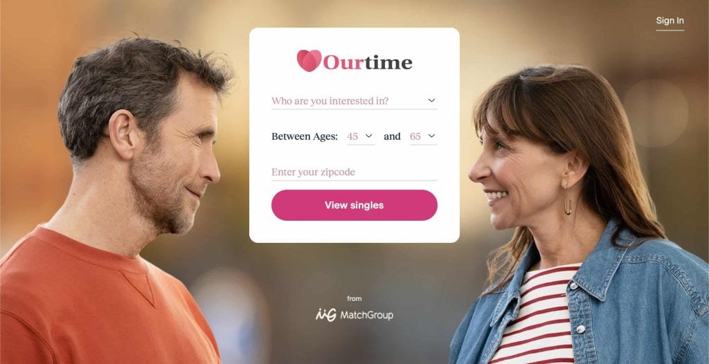 Meet the Ourtime date app.